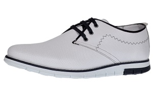 Oferta 44 Pantofi barbati sport din piele naturala Alb Yanis Confort - Img 3