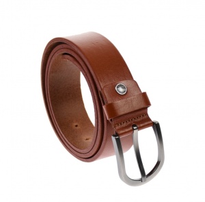 Oferta marimea 125 , curea barbati eleganta , din piele naturala , maro 3,7 cm - DR1MARO125 - Img 2