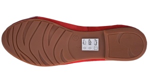 OFERTA marimea 35, 39 - Balerini dama, din piele naturala intoarsa, cu varf lacuit, rosu - LARENALACRVEL - Img 6