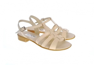 OFERTA MARIMEA 37, 39, 40 -Sandale dama din piele naturala, CORA BEJ - S2BEJ - Img 2