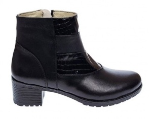 Oferta marimea 37 Ghete dama din piele naturala cu fermoar LMVS20N - Img 6
