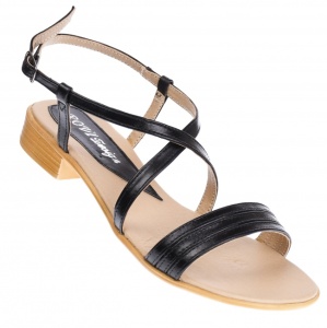 OFERTA marimea 37 Sandale dama din piele naturala cu platforma joasa - cod LS8N2 - Img 1