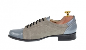 Oferta marimea 38, 39 - Pantofi dama casual din piele naturala gri, Bob, LP53GG - Img 3