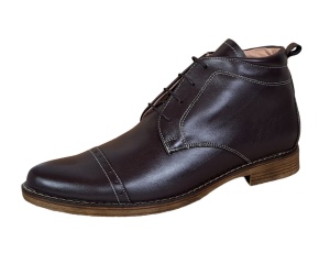OFERTA marimea 38, 41, 42- Ghete barbati din piele naturala casual Maro LBOND1MBOX