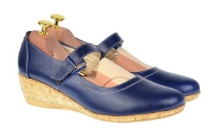 Oferta marimea 38 - Pantofi dama casual din piele naturala cu bareta MALTA - LP38BL - Img 4