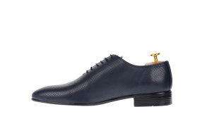 Oferta marimea 39, 41 - Pantofi barbati eleganti din piele naturala de culoare bleumarin inchis - LNIC5BLPR - Img 2
