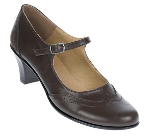 OFERTA marimea 39 - Pantofi dama eleganti din piele naturala cu toc mic de 5cm, foarte comozi - LP104MARO