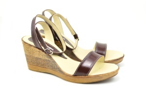 OFERTA marimea 39 - Sandale dama din piele naturala, Made in Romania - LS107M