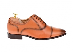 Oferta marimea 40 Pantofi barbati eleganti din piele naturala maro BRUNO - L347CON - Img 3
