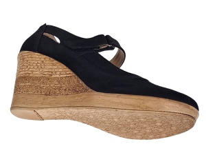 OFERTA marimea 40 -Pantofi dama din piele naturala velur, negri, foarte comozi - LP9154NVEL2 - Img 3