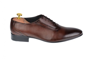 OFERTA MARIMEA 41 - Pantofi Barbati Office, Eleganti, din Piele Naturala, Maro, CIUCALETI SHOES - Img 3