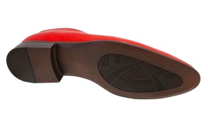 Oferta marimea 44 Pantofi barbati eleganti din piele naturala Enzo Class Rosu - Img 7
