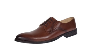 Oferta marimea 44 - Pantofi eleganti pentru barbati, piele naturala maro - 996M - Img 4