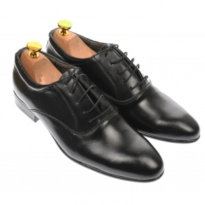 Pantofi barbatesti, eleganti, din piele naturala, negru - MODN - Img 1