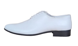 Pantofi barbati, albi, eleganti, din piele naturala box - MOD1ALBBOX - Img 11