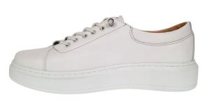 Pantofi barbati casual din piele naturala Alb GK96A - Img 6
