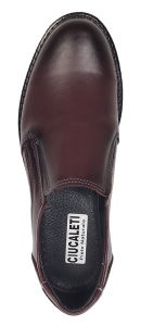 Pantofi barbati casual din piele naturala Army Bordeaux CORSAEVIS - Img 5