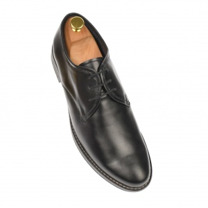 Pantofi barbati, casual, din piele naturala box, negru - P80NBOX - Img 3