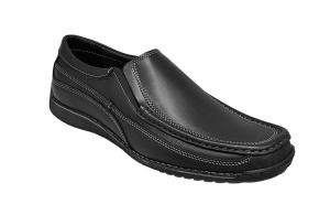 Pantofi barbati casual din piele naturala cu elastic Bleumarin, GKR110N - Img 1