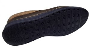 Pantofi barbati, casual, din piele naturala, cu elastic, Maro, TEST545M - Img 4