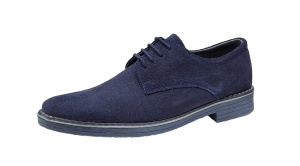 Pantofi barbati casual din piele naturala intoarsa Bleumarin - 855VELBLM - Img 8