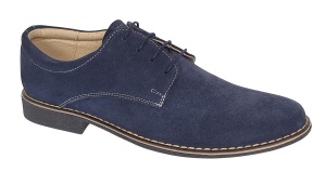 Pantofi barbati casual din piele naturala intoarsa bleumarin - Marimea 39, 41