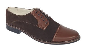 Pantofi barbati casual din piele naturala intoarsa - Marimea 39, 40, 44 Maro - GKR5RM - Img 3