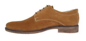 Pantofi barbati casual din piele naturala intoarsa - Model Maro Camel PAVELM - Img 3