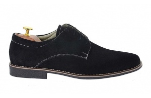 Pantofi barbati casual din piele naturala intoarsa - Model Negru PASN - Img 4