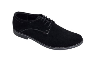 Pantofi barbati casual din piele naturala intoarsa - Model Negru VELN - Img 6