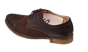 Pantofi barbati casual din piele naturala, Maro - 858MM - Img 5