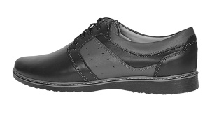 Pantofi barbati casual din piele naturala Negru GKR32N - Img 9