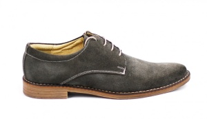 Pantofi barbati casual eleganti din piele naturala gri ROVGRI - Img 2