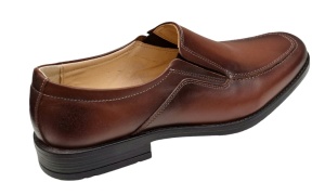 Pantofi barbati casual maro din piele naturala fara siret GKR48M - Img 7