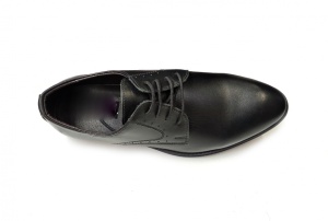 Pantofi barbati casual, negri, din piele naturala - 101NBOX - Img 2