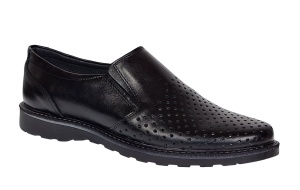 Pantofi barbati de vara din piele naturala cu perforatii GKR506N - Img 8