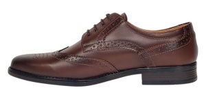 Pantofi barbati Derby Wingtip Brogue din piele naturala GKR826M - Img 11