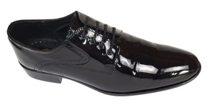 Pantofi barbati eleganti din piele naturala – Negru Lac Marimea 39, 40 - Img 6