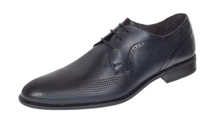 Pantofi barbati eleganti din piele naturala Bleumarin 020BL - Img 2