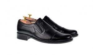 Pantofi barbati eleganti din piele naturala, cu elastic - P33NEL - Img 2