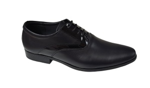 Pantofi barbati eleganti, din piele naturala, cu suvite lac - STEFINBOX - Img 2
