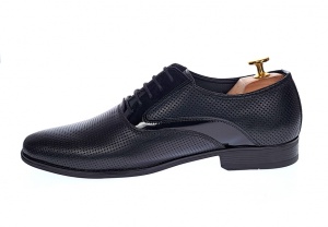 Pantofi barbati eleganti, din piele naturala, cu suvite lac - STEFINPF - Img 5