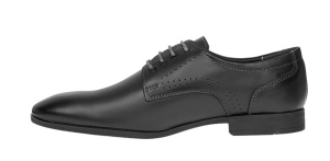 Pantofi barbati eleganti din piele naturala culoare neagra GKR101N - Img 10
