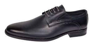 Pantofi barbati eleganti din piele naturala de culoare bleumarin Zidan 819 - Img 5