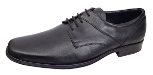 Pantofi barbati eleganti din piele naturala de culoare neagra Sir NIC03NS