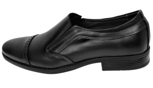 Pantofi barbati eleganti din piele naturala fara siret GKR233NEL - Img 5