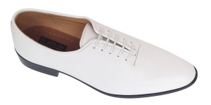 Pantofi barbati eleganti din piele naturala Havana 51 Alb - Img 2