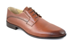 Pantofi barbati eleganti din piele naturala maro - 085MBOX - Img 3