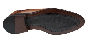 Pantofi barbati eleganti din piele naturala - Maro - Img 4
