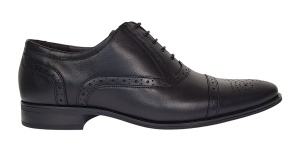 Pantofi barbati eleganti din piele naturala - Model Negru 359N - Img 6